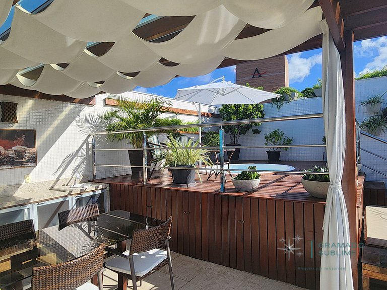 Incredible penthouse on the beach in Cabo Branco