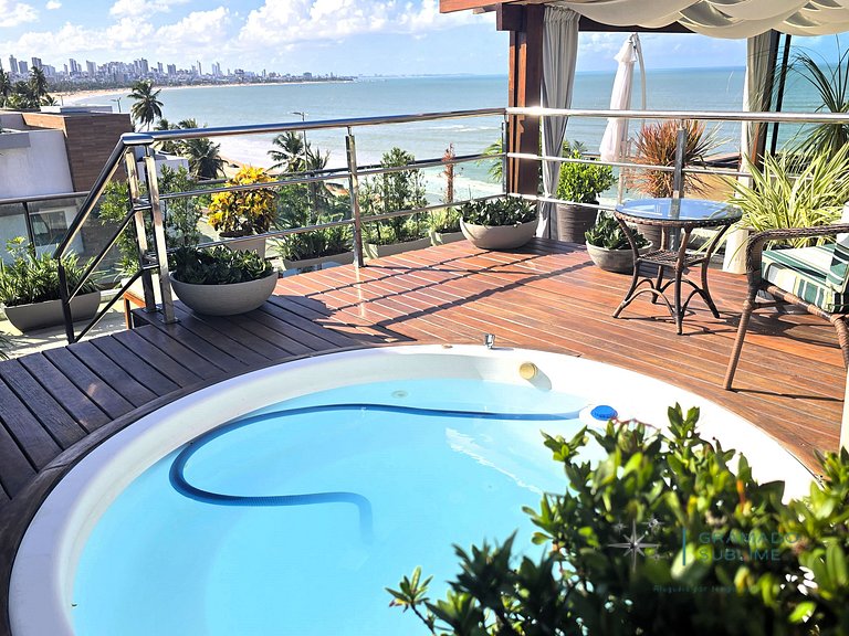 Incredible penthouse on the beach in Cabo Branco