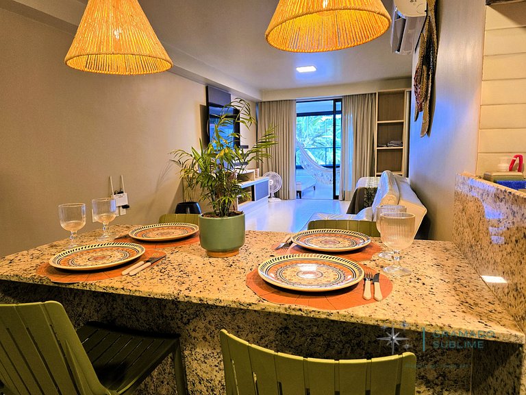Incrível Flat Beira-Mar em Tabatinga