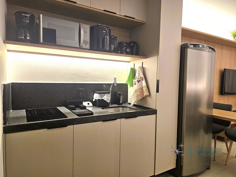 EmuNah509 - Aconchegante Flat em Ponta de Campina